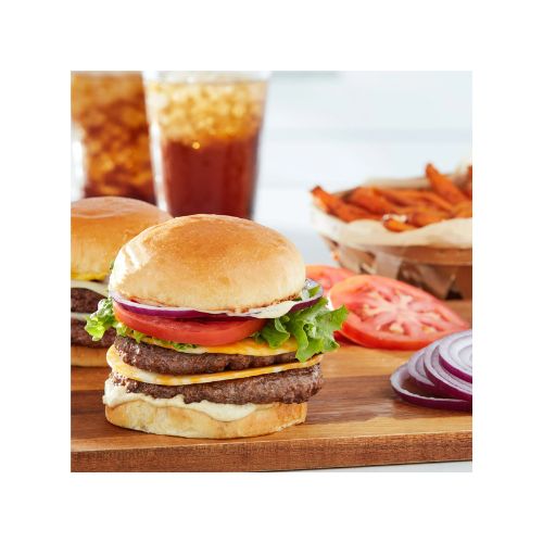 Great Value 100% Pure Beef Burgers, 85% Lean/15% Fat, 3 lbs, 12 Count (Frozen) - Image 2