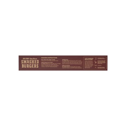 Holten's Chop House 100% Beef Smashed Burgers, 8 Count, 4oz Smash Burgers, 2lb (Frozen) - Image 8