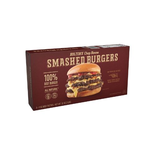 Holten's Chop House 100% Beef Smashed Burgers, 8 Count, 4oz Smash Burgers, 2lb (Frozen) - Image 9