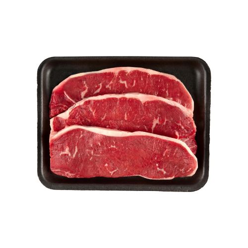 Thin New York Strip Steak, Choice Angus Beef, 3 Per Tray, 0.54 - 1.70 lb - Image 2