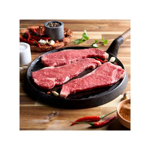 Thin New York Strip Steak, Choice Angus Beef, 3 Per Tray, 0.54 - 1.70 lb - Image 3