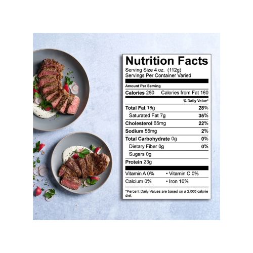 Thin New York Strip Steak, Choice Angus Beef, 3 Per Tray, 0.54 - 1.70 lb - Image 7