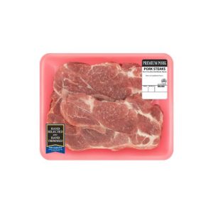 Pork Butt Steak Bone-In, 1.5 - 3.5 lb Tray