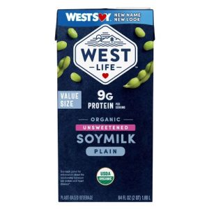 West Life Organic Original Unsweetened Soymilk Shelf Stable