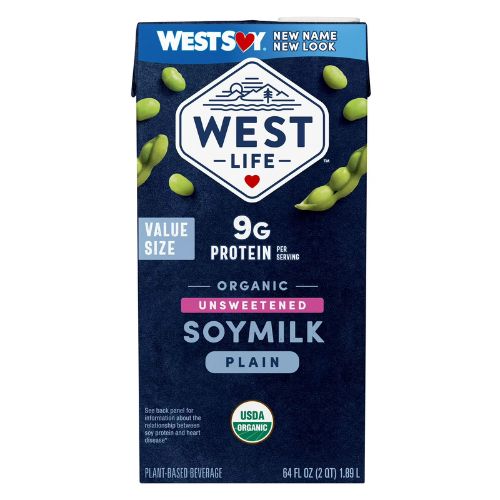 West Life Organic Original Unsweetened Soymilk Shelf Stable