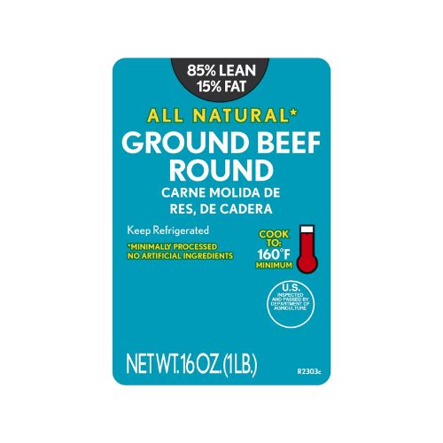 85% Lean / 15% Fat Ground Beef Round, 1 lb Tray, Fresh, All Natural* - Image 5