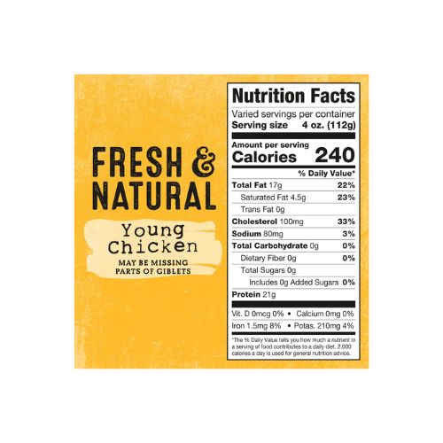 Foster Farms Fresh & Natural Cage Free Whole Chicken - Image 3