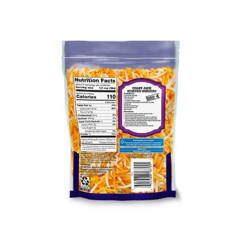 Great Value Colby Jack Finely Shredded Cheese, 8 oz Bag - Image 4