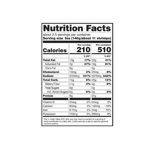 Great Value Frozen Garlic Butter Shrimp Scampi, 12 oz Bag - Image 3