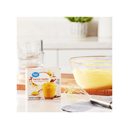 Great Value Instant Pudding and Pie Filling, French Vanilla , 3.4 oz - Image 2