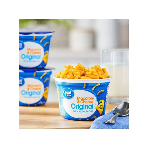 Great Value Original Macaroni & Cheese, 2.05 oz, 8 Count Shelf Stable - Image 2