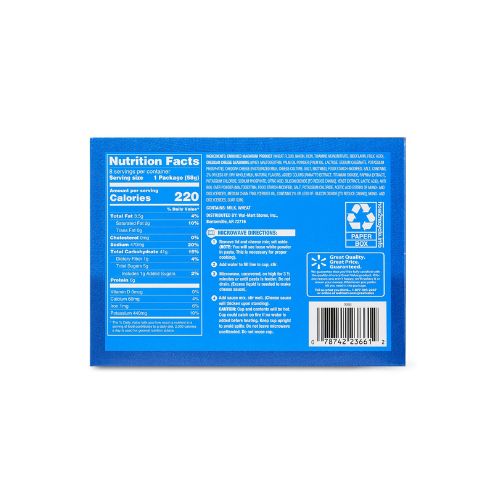 Great Value Original Macaroni & Cheese, 2.05 oz, 8 Count Shelf Stable - Image 7
