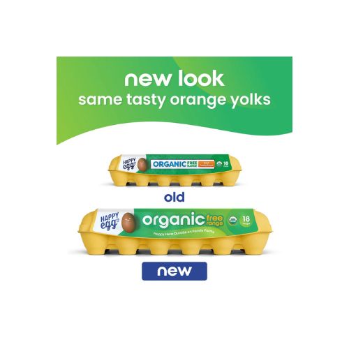 Happy Egg Co Organic Free-Range Large Brown Eggs, 18 Count - Image 2