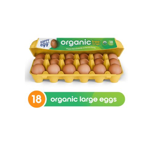 Happy Egg Co Organic Free-Range Large Brown Eggs, 18 Count - Image 3