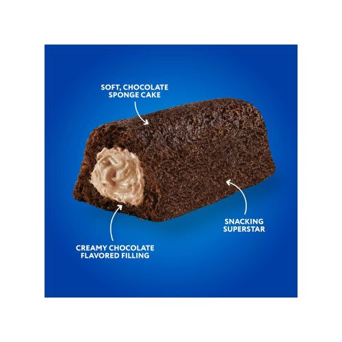 Hostess Twinkies Chocolate Lovers Snack Cakes, Chocolate Sponge Cake with Chocolate Flavored Filling, 13.58 oz Box (10 Ct.) - Image 4