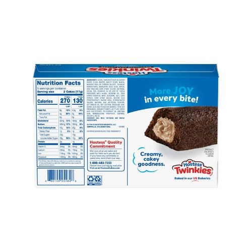 Hostess Twinkies Chocolate Lovers Snack Cakes, Chocolate Sponge Cake with Chocolate Flavored Filling, 13.58 oz Box (10 Ct.) - Image 8