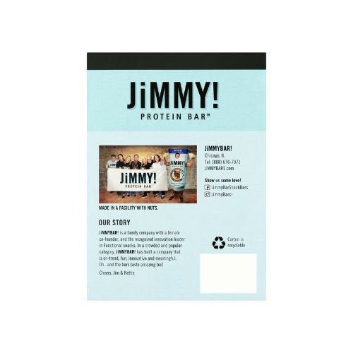 JiMMYBAR! Wake & Focus Protein Bar Cookies 'N Cream, 4 Pack - Image 4