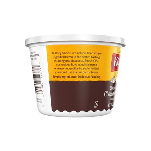 Kozy Shack Chocolate Pudding, Gluten Free Dessert, 22 oz Tub - Image 4