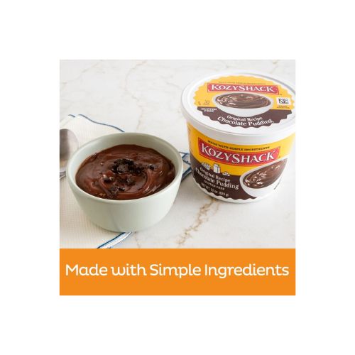 Kozy Shack Chocolate Pudding, Gluten Free Dessert, 22 oz Tub - Image 5