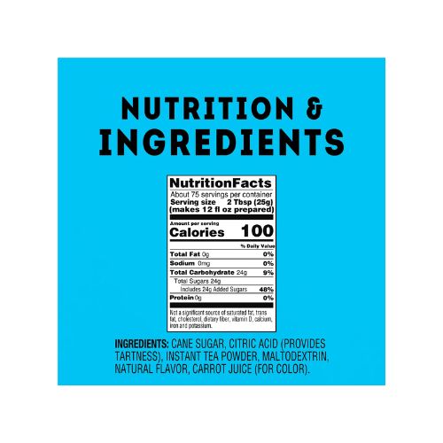 Lipton Lemon Iced Tea Mix, Caffeinated, Black Tea, 28 Quarts - Image 4