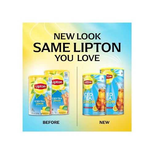 Lipton Lemon Iced Tea Mix, Caffeinated, Black Tea, 28 Quarts - Image 9