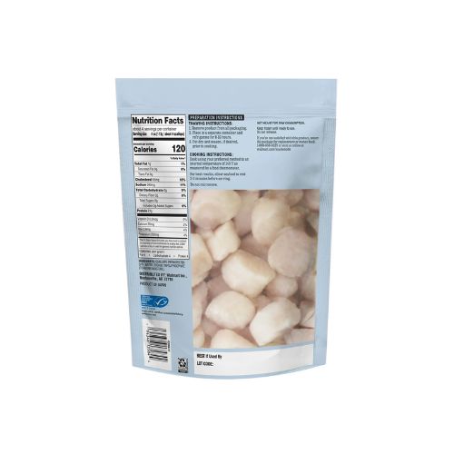 Marketside Frozen Wild Caught Sea Scallops, 1 lb. Plastic Bag 16 Pieces - Image 4
