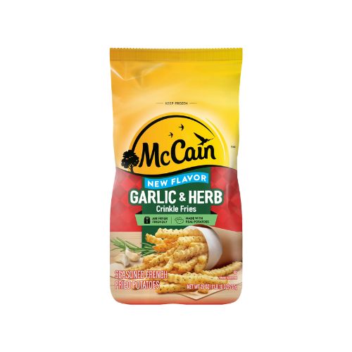 McCain Garlic & Herb Crinkle Cut French Fries, 26 oz. (Frozen Bag) - Image 2