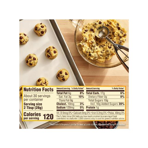 Nestle Toll House Chocolate Chip Cookie Dough, Makes 30 Cookies for Holiday Baking, 1 Tube, 30 oz - Image 7
