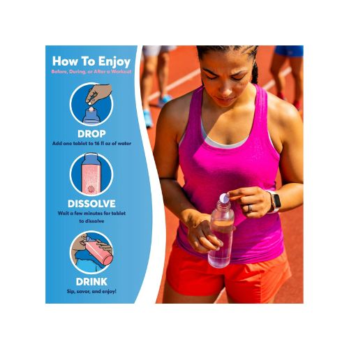 Nuun Sport Electrolytes Hydration Drink Mix Tablets, Watermelon, 10 Count Tube - Image 2