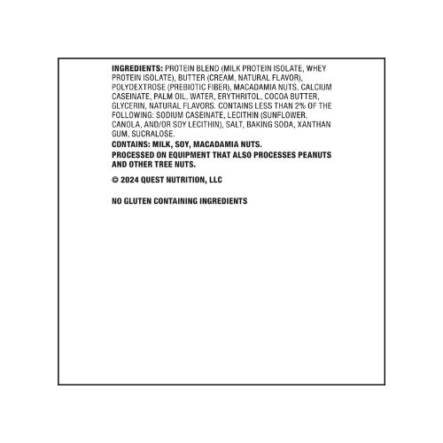 Quest Nutrition, 15g Protein Soft Cookie, White Chocolate Macadamia Flavor, High Protein, Low Carb, 4 Count - Image 6