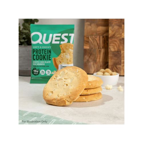 Quest Nutrition, 15g Protein Soft Cookie, White Chocolate Macadamia Flavor, High Protein, Low Carb, 4 Count - Image 7