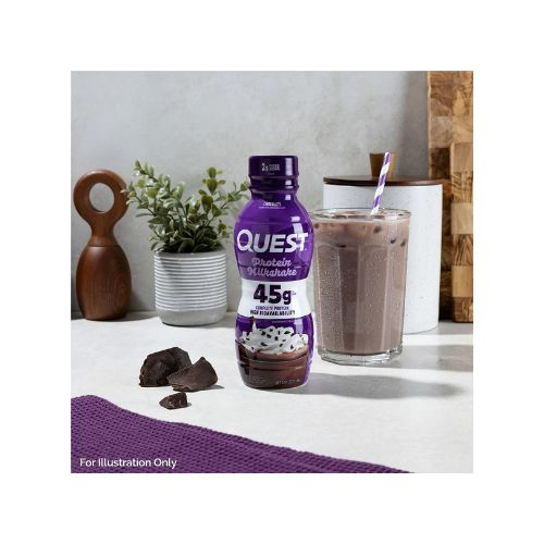 Quest Nutrition, 45g High Protein Chocolate Milkshake 14oz Ready to Drink, 1 Count - Image 2