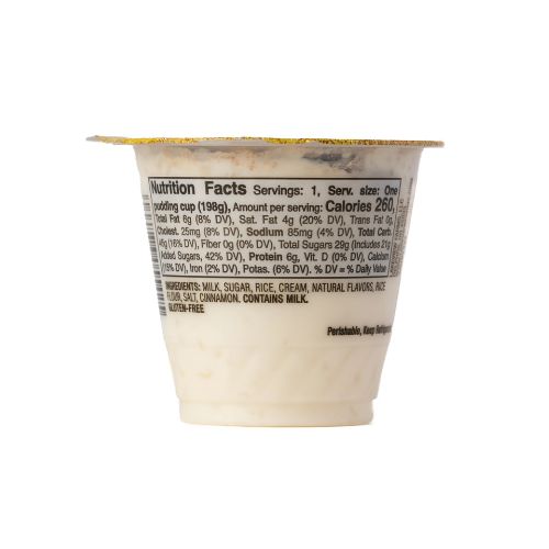 Senor Rico Rice Pudding, 1 - 7 oz Serving Size Plastic Cup, Refrigerated, Gluten-Free - Image 10