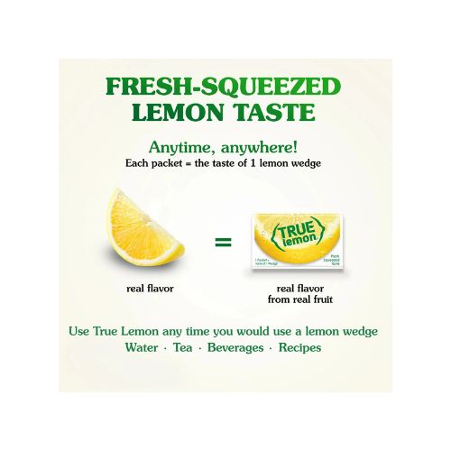 True Lemon Crystallized Water Enhancer Powder, 0 Calorie Lemon Flavor, 1.41 oz., 50 Count Packets - Image 5