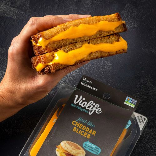 Violife Just like Cheddar Slices, Dairy-Free Vegan, 7.05 oz Pack (Refrigerated) - Image 4