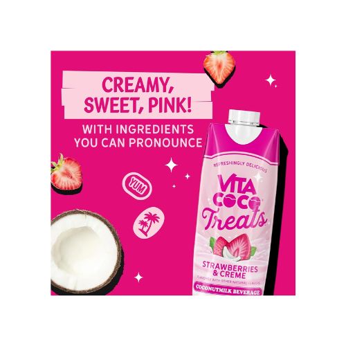 Vita Coco Treats Strawberries & Creme Coconut Milk Drink - 16.9 fl oz Boxes - Image 5