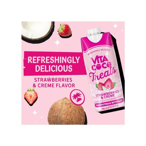 Vita Coco Treats Strawberries & Creme Coconut Milk Drink - 16.9 fl oz Boxes - Image 6